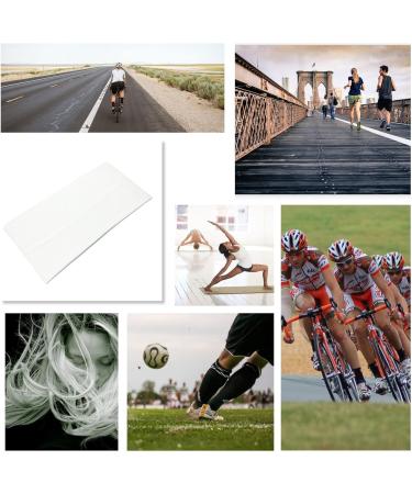 WESTEND CHOICE Extra Wide 11cm Stretchy Headband in White - Unisex Soft Hairband for Yoga & Active Lifestyle - Buy Online on GoSupps.com