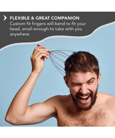 Andalus Handheld Scalp Massager - Red | Gentle Beads for Stress Relief and Deep Relaxation - Buy Online on GoSupps.com