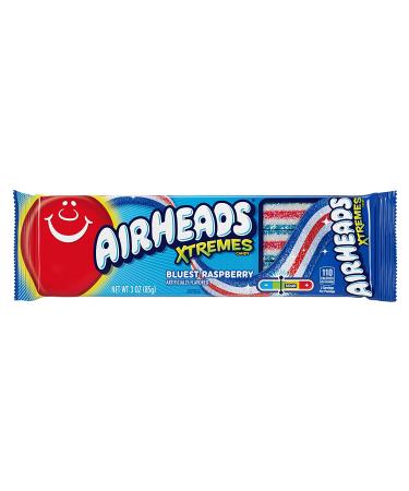 Airheads Candy Xtremes Belts Blue Raspberry Flavor - 3 oz (Pack of 12) - Buy Online on GoSupps.com