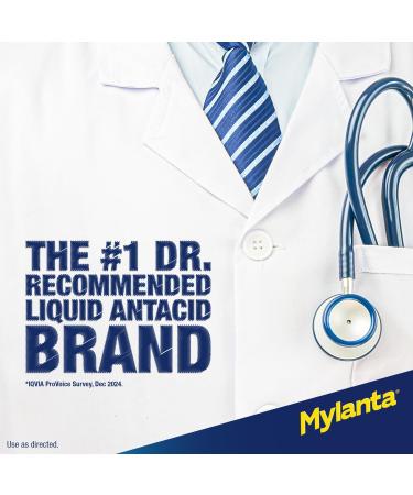 Mylanta Heartburn and Gas Relief Liquid Antacid Classic Flavor 12 Fluid Ounce *NEW* Classic Flavor - Buy Online on GoSupps.com