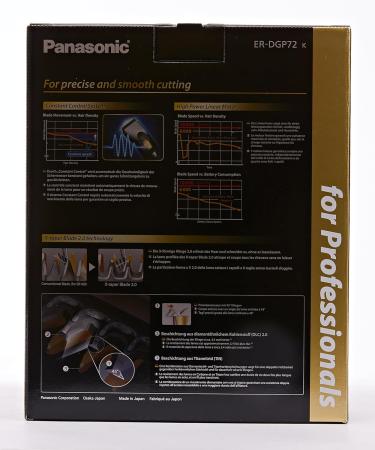 Panasonic ER-DGP72 Professional Hair Clipper - Black/Silver Ergonomic Design Perfect for Hairdressers - 1 Piece - Buy Online on GoSupps.com