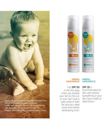 AYAN Natural Baby Sun Cream 100ml SPF 35 - Safe Mineral UV Protection Without Nanoparticles | Shop Now - Buy Online on GoSupps.com