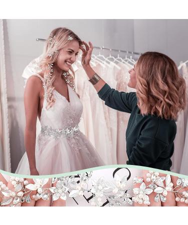 Lyrow 5 Pcs Crystal Wedding Hair Vine & Bridal Accessories Set - Buy Online on GoSupps.com