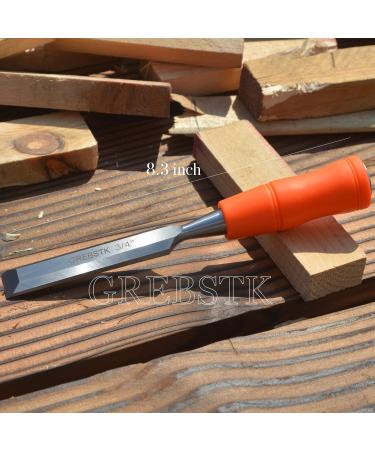 GREBSTK 4 Piece Wood Chisel Tool Sets Sturdy Chrome Vanadium Steel Chisel Woodworking Tools with Leather Bag  4PCS  1/4 inch 1/2 inch 3/4 inch 1 inch Regular Size Grip - Buy Online on GoSupps.com