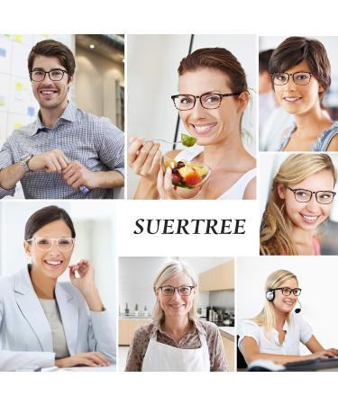 Suertree Blue Light Filter Reading Glasses - 2.50x Optical Aid for Men & Women | Anti-Tired Hinge | Block Computer Blue Light - Buy Online on GoSupps.com