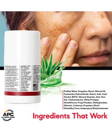 5% Cysteamine Cream - 50ml Spot Correction Cream for Melasma, Uneven Skin Tone, Discoloration, Hyperpigmentation, Age Spots - Made in USA - Buy Online on GoSupps.com