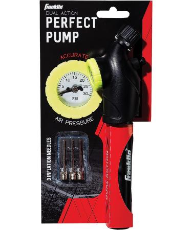 Franklin Sports Ball Pump with Pressure Gauge and Needle - Hand Pump for Soccer, Basketball and More - Black - Buy Online on GoSupps.com