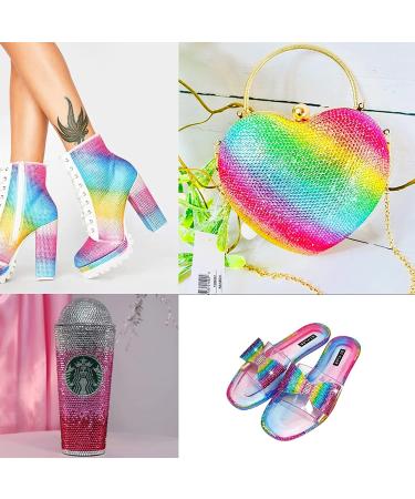 Dowarm 2650 Pcs Rose Vitrail Flat Back Crystal Rhinestones - 6 Sizes for Crafts, Nail Art, Jewelry - Buy Online on GoSupps.com