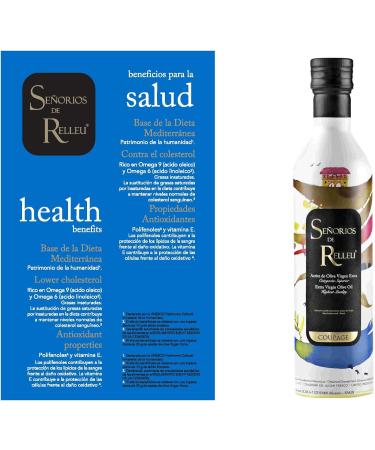 Gold Award Winning Cold Pressed Extra Virgin Olive Oil Medium from Spain in Aluminium Bottle by Se or os de Relleu (0.5L) - Buy Online on GoSupps.com