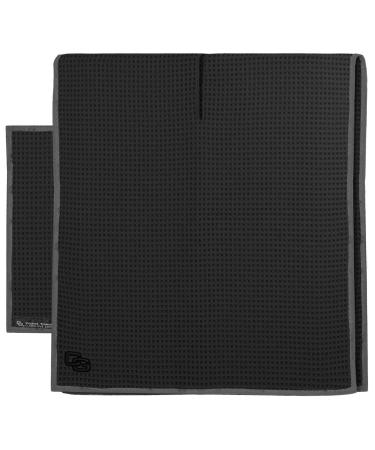 Club Glove Golf Microfiber Caddy and Pocket Towel Set Black