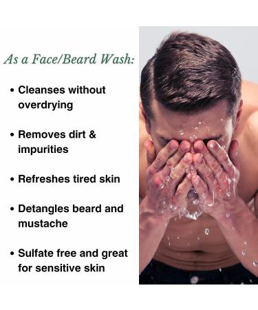ABBOT KINNEY APOTHECARY Beard Wash Shampoo and Facial Cleanser for Men - 8 fl oz - Buy Online on GoSupps.com