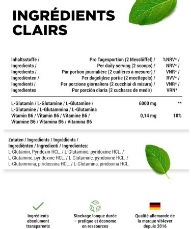 vit4ever Poudre de L-glutamine 1000 g / 1 kg Poudre d acides amin s ultra pure extra hautement dos e 100% v gane Produite par fermentation v g tale - Buy Online on GoSupps.com