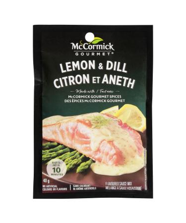 McCormick Gourmet Premium Quality Dry Sauce Mix Lemon & Dill 40g - Packaging may vary