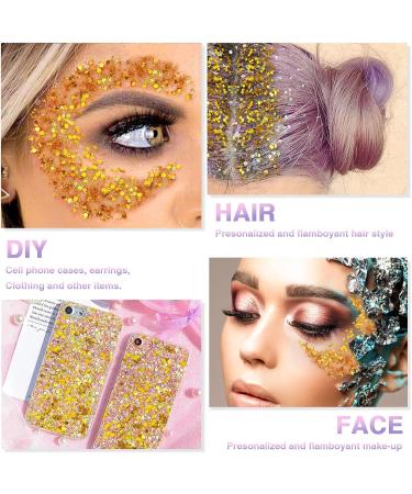 Sunnylisa Body Glitter Gel - Mermaid Sequin Sparkling Makeup with Brushes for Festivals & Parties - Buy Online on GoSupps.com