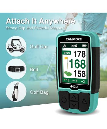 Canmore HG200 Pro Handheld GPS Golf Device - 40 000+ Free Preloaded Worldwide Courses Upgraded IC Chip & USB Charging - Black - Buy Online on GoSupps.com