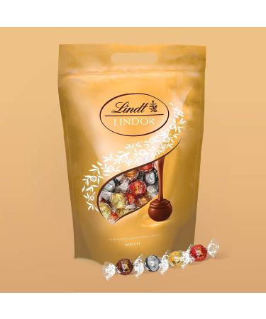 Lindt Chocolate Lindor Balls Mix 2kg Bag - 160 Assorted Milk White Dark & Hazelnut Pralines | Perfect Chocolate Gift | International Shipping Available - Buy Online on GoSupps.com