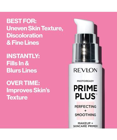 Revlon PhotoReady Prime Plus Face Primer | Blurs Fine Lines | Infused with Vitamin B5 & Hyaluronic Acid | 1 Oz - Buy Online on GoSupps.com