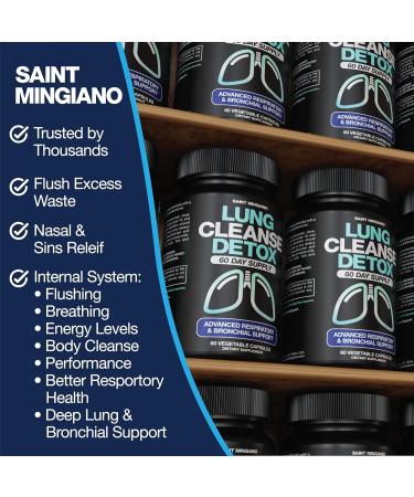 Saint Mingiano Kidney Support Cleanse Detox & Repair - with - Lung Cleanse Detox 60 Day - Buy Online on GoSupps.com