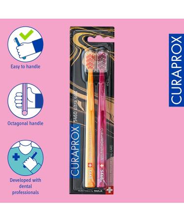 Curaprox CS 5460 Ultra Soft Manual Toothbrush - Marble Special Edition 2023 (2 Pack) | Best Soft Toothbrush for Gentle Cleaning - Buy Online on GoSupps.com