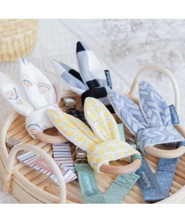 BooginHead Lemons Pacifier Clip with Natural Wood Baby Teether - Buy Online on GoSupps.com