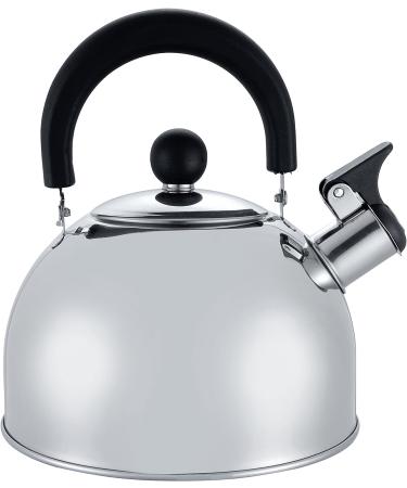 Milestone Camping Men's Stainless Steel Whistling Kettle - Lightweight 2L Silver Ergonomic Design - Buy Online on GoSupps.com