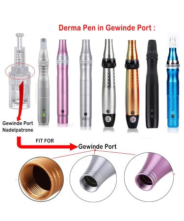 Buy Bowka 12 Pins Microneedling Pen - Replacement Needles & Adjustable Thread Slot for Auto Electric Dermapen | International Shipping - Buy Online on GoSupps.com