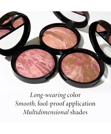 LAURA GELLER NEW YORK Blush-n-Bronze Marbleized 2-in-1 Bronzer Blush Rose Bronze - Dual-Ended Brush Set - Buy Online on GoSupps.com