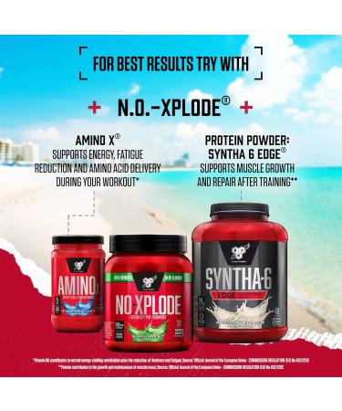 BSN Nutrition N.O.-Xplode Pre Workout Powder - Purple Power Flavor, 50 Servings (650g) - Buy Online on GoSupps.com
