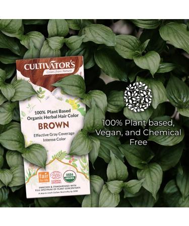 Cultivator's Organic Herbal Hair Colour Golden Brown 100g - Buy Online on GoSupps.com