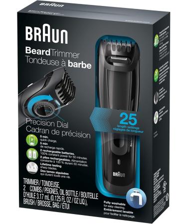 Buy Braun BT5050 Beard Trimmer - 25 Length Settings Precision Trimmer Charger & Case | International Shipping Available - Buy Online on GoSupps.com