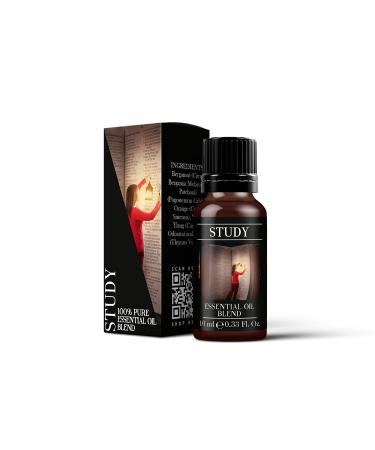 Mystix London | Study Pure & Natural Essential Oil Blend 10ml - for Diffusers Aromatherapy & Massage Blends | Perfect as a Gift | Vegan GMO Free