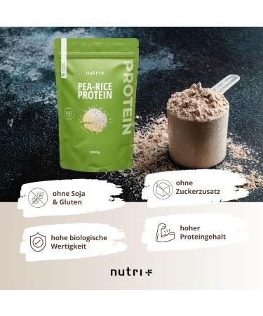 Pea Protein Powder 1 kg - Vegan Soy-Free Sugar-Free Lactose-Free Natural Protein (77% Protein) - Perfect Travel Protein | 1 Pack - Buy Online on GoSupps.com