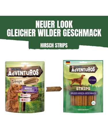 PURINA Adventuros Dog Snack Strips - Pack of 6 (540g) | International Shipping Available - Buy Online on GoSupps.com