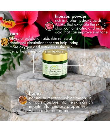 Hibiscus Pure - USDA Organic Gentle Exfoliating Face Cleanser for All Skin Types | Shop Internationally - Buy Online on GoSupps.com