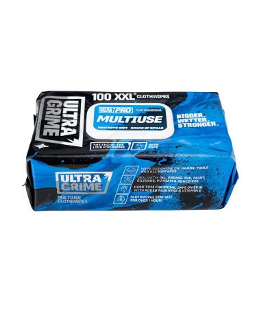 Arctic Hayes BGW2448 Big Wipes Anti-Bacterial Power Spray 1 Litre Black & UltraGrime PRO Multiuse Cleaning Wet Wipes - Big Professional Disposable Wipes - Buy Online on GoSupps.com