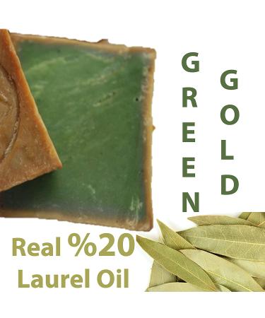 2-Pack Aleppo Soap - 8 oz with 20% Laurel Oil, 80% Virgin Olive Oil - Natural & Handmade from Origin - Buy Online on GoSupps.com