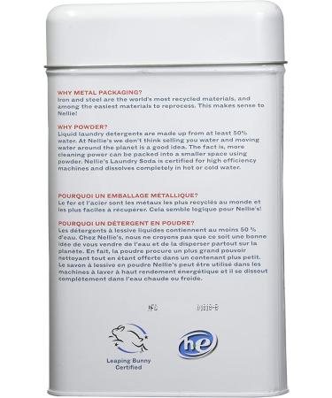 Nellie's Non-Toxic Vegan Powdered Laundry Detergent - 100 Loads - Fresh Scent - Fragrance-Free - 3.3 lbs - Buy Online on GoSupps.com