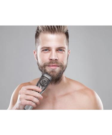 BEPER 40.332 Rechargeable Beard Shaper with Stainless Steel Blades - 20 Lengths, USB Charging - Black - Buy Online on GoSupps.com