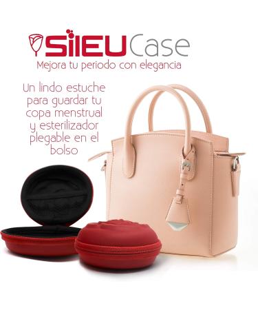 Buy Soneu Case Bag for Menstrual Cups - Elegant & Discreet Travel Storage | Large 10cm Blue - Perfect for Tampons & Menstrual Cups - Buy Online on GoSupps.com