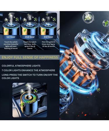 Royal Black Car Diffuser - USB Plug-in 100ml Mini Essential Oil Humidifier & Aromatherapy Freshener - Buy Online on GoSupps.com