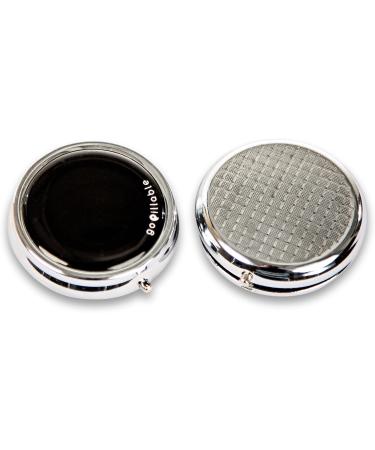 Black Purse Pill Box | Compact & Discreet Small Pill Organizer for Travel & Daily Use - Buy Online on GoSupps.com