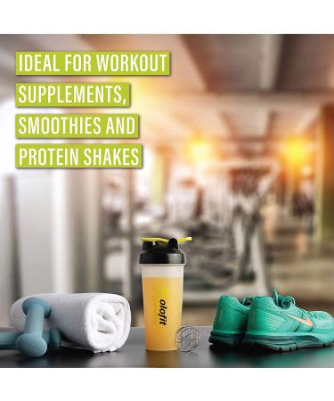 Solofit Protein Shaker Bottles with Shaker Balls - Leak Proof Portable Mixer Cup for Fitness Enthusiasts - Pack of 3 - Buy Online on GoSupps.com