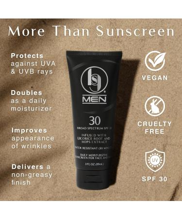 Black Girl Sunscreen Men's SPF 30 Sunscreen for Face & Body - Moisturizing Skin Protection for Men, Clear Sunscreen Lotion, Travel Size, No White Cast for Melanin Rich Skin, Infused with Hops- 3 fl oz - Buy Online on GoSupps.com
