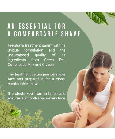 Unscented Pre-Shave Treatment Serum for Sensitive Skin | Hydrating & Moisturizing with Green Tea & Cottonseed Milk | Close Comfortable Shaves - Buy Online on GoSupps.com
