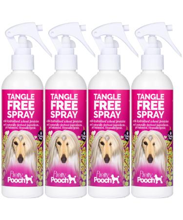 Pretty Pooch Tangle Free Detangling Spray - Leave in Hair Conditioner for Dogs - Removes Knots and Tangles - pH Balanced & Hypoallergenic Formula (250ml) - Buy Online on GoSupps.com