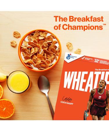Wheaties 100% Whole Wheat Flakes Cereal 15.6 oz - Breakfast of Champions - Buy Online on GoSupps.com