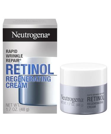 Neutrogena Rapid Wrinkle Repair Retinol Regenerating Face Cream & Hyaluronic Acid Anti Wrinkle Face Moisturizer, Neck Cream, with Hyaluronic Acid & Retinol, 1.7 oz (Pack of 3) - Buy Online on GoSupps.com