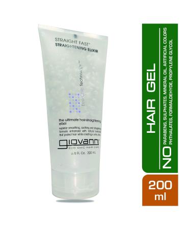 GIOVANNI Eco Chic Straight Fast Straightening Elixir 6.8 oz - Pack of 2 | Heat Protection, Smooths & Straightens Hair, Color Safe - No Parabens - Buy Online on GoSupps.com