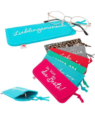 Buy Depesche 11838-048 Anthracite Felt Glasses Case - 'With Glasses You Look More Intelligent' | International Shipping - Buy Online on GoSupps.com