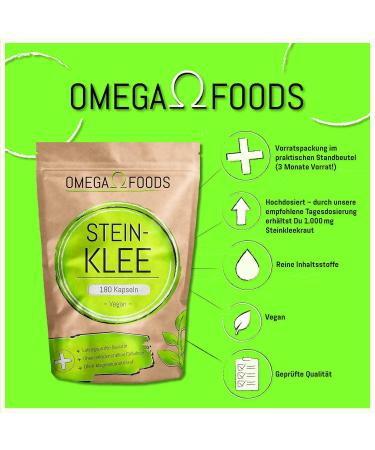 Steinklee Capsules - 180 Vegan Melilotus Officinalis 1000mg - High-Dose Stone Clover for Optimal Health - Buy Online on GoSupps.com